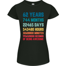 62nd Birthday 62 Year Old Womens Petite Cut T-Shirt Black