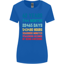 62nd Birthday 62 Year Old Womens Wider Cut T-Shirt Royal Blue