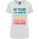 62nd Birthday 62 Year Old Womens Wider Cut T-Shirt White
