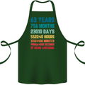 63rd Birthday 63 Year Old Cotton Apron 100% Organic Forest Green