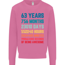 63rd Birthday 63 Year Old Mens Sweatshirt Jumper Azalea