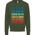63rd Birthday 63 Year Old Mens Sweatshirt Jumper Forest Green