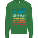 63rd Birthday 63 Year Old Mens Sweatshirt Jumper Irish Green