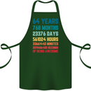 64th Birthday 64 Year Old Cotton Apron 100% Organic Forest Green