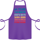 64th Birthday 64 Year Old Cotton Apron 100% Organic Purple