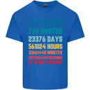 64th Birthday 64 Year Old Mens Cotton T-Shirt Tee Top Royal Blue