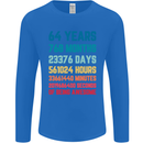 64th Birthday 64 Year Old Mens Long Sleeve T-Shirt Royal Blue
