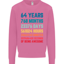 64th Birthday 64 Year Old Mens Sweatshirt Jumper Azalea