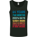 64th Birthday 64 Year Old Mens Vest Tank Top Black