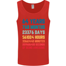 64th Birthday 64 Year Old Mens Vest Tank Top Red