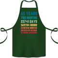 65th Birthday 65 Year Old Cotton Apron 100% Organic Forest Green