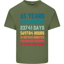 65th Birthday 65 Year Old Mens Cotton T-Shirt Tee Top Military Green