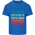 65th Birthday 65 Year Old Mens Cotton T-Shirt Tee Top Royal Blue
