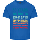 65th Birthday 65 Year Old Mens Cotton T-Shirt Tee Top Royal Blue