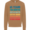 65th Birthday 65 Year Old Mens Sweatshirt Jumper Caramel Latte