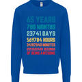 65th Birthday 65 Year Old Mens Sweatshirt Jumper Royal Blue