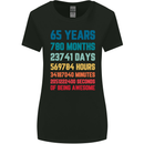 65th Birthday 65 Year Old Womens Wider Cut T-Shirt Black