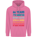 66th Birthday 66 Year Old Mens 80% Cotton Hoodie Azelea