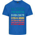 66th Birthday 66 Year Old Mens Cotton T-Shirt Tee Top Royal Blue