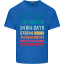 66th Birthday 66 Year Old Mens Cotton T-Shirt Tee Top Royal Blue