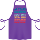 67th Birthday 67 Year Old Cotton Apron 100% Organic Purple
