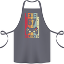67th Birthday 67 Year Old Level Up Gamming Cotton Apron 100% Organic Steel