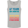 67th Birthday 67 Year Old Mens Vest Tank Top Sports Grey