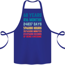68th Birthday 68 Year Old Cotton Apron 100% Organic Royal Blue