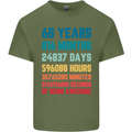 68th Birthday 68 Year Old Mens Cotton T-Shirt Tee Top Military Green