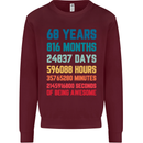 68th Birthday 68 Year Old Mens Sweatshirt Jumper Maroon