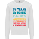 68th Birthday 68 Year Old Mens Sweatshirt Jumper White