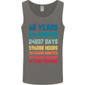 68th Birthday 68 Year Old Mens Vest Tank Top Charcoal