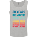 68th Birthday 68 Year Old Mens Vest Tank Top Sports Grey