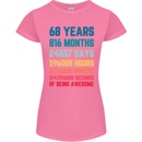 68th Birthday 68 Year Old Womens Petite Cut T-Shirt Azalea