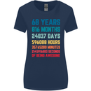 68th Birthday 68 Year Old Womens Wider Cut T-Shirt Navy Blue
