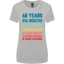 68th Birthday 68 Year Old Womens Wider Cut T-Shirt Sports Grey