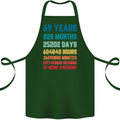 69th Birthday 69 Year Old Cotton Apron 100% Organic Forest Green