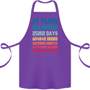 69th Birthday 69 Year Old Cotton Apron 100% Organic Purple