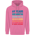 69th Birthday 69 Year Old Mens 80% Cotton Hoodie Azelea