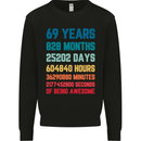 69th Birthday 69 Year Old Mens Sweatshirt Jumper Black