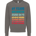 69th Birthday 69 Year Old Mens Sweatshirt Jumper Charcoal