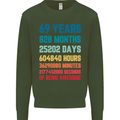 69th Birthday 69 Year Old Mens Sweatshirt Jumper Forest Green