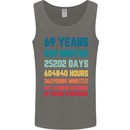 69th Birthday 69 Year Old Mens Vest Tank Top Charcoal