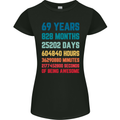 69th Birthday 69 Year Old Womens Petite Cut T-Shirt Black