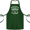 6 Year Wedding Anniversary 6th Funny Wife Cotton Apron 100% Organic Forest Green