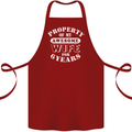 6 Year Wedding Anniversary 6th Funny Wife Cotton Apron 100% Organic Maroon