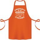 6 Year Wedding Anniversary 6th Funny Wife Cotton Apron 100% Organic Orange