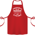 6 Year Wedding Anniversary 6th Funny Wife Cotton Apron 100% Organic Red