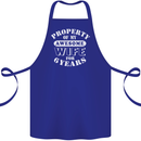 6 Year Wedding Anniversary 6th Funny Wife Cotton Apron 100% Organic Royal Blue