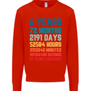 6th Birthday 6 Year Old Kids Sweatshirt Jumper Bright Red